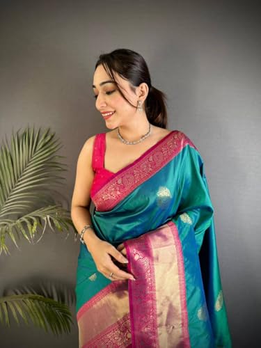 Fashionez kanjivaram silk saree in soft silk – image 2