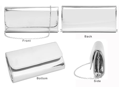 Image of Women Patent Leather Wallets Fashion Clutch Purses Evening Bag Many colors Handbag
