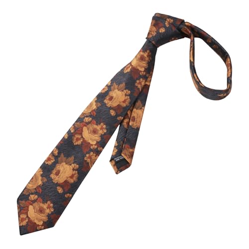 Image of Alizeal Mens 3.15'' Colorful Flower Pattern and handkerchief Necktie Set