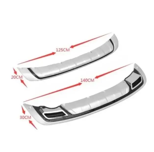 Difusor de faldón trasero para KIA Sportage R 2010 a 2014 en plástico ABS 2
