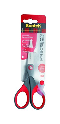 Image of Scotch Precision Scissors 6in Red (5 Pack)