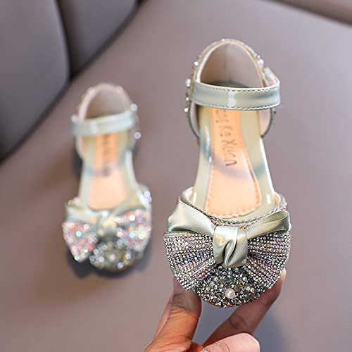 Boots Girls 7 and Summer Children Dance Shoes Girls Dress Show Princess Shoes Pearl Bowknot Hook Loop3