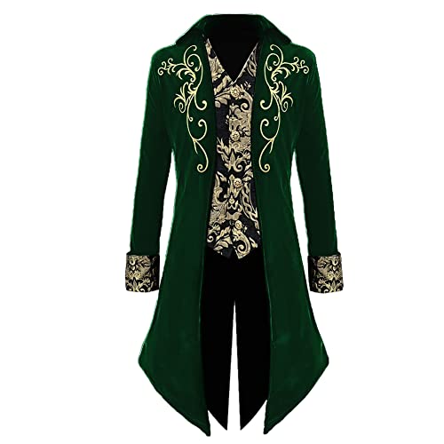 Apocrypha Mens Medieval Steampunk Tailcoat Frock Coat