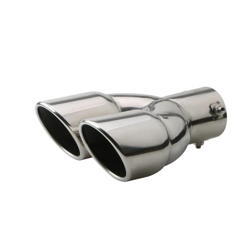 Tuyau d'échappement double universel en version épaissie pour modification et décoration auto