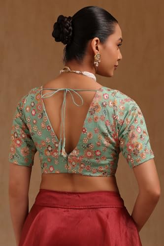 Chemisier matelassé à sequins Soch en georgette brodée pour femme