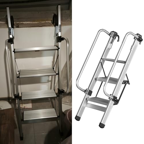 Exclura 36655 Aluminium Dachbodenleiter 3 Stufen