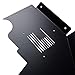 ZGAUTO Front Inner Fender Liner with Light Fits for Jeep Wrangler 2007-2017 JK 4WD wiht US Flag Logo (Lightweight Aluminum,Black)