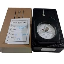 Dial Tension Meter Tester Gauge Tensionmeter Gram Force Meter Single Pointer 50G Pressure Pull Tester Gage Unit G with Analog Double Needle Gram Gauge, Black