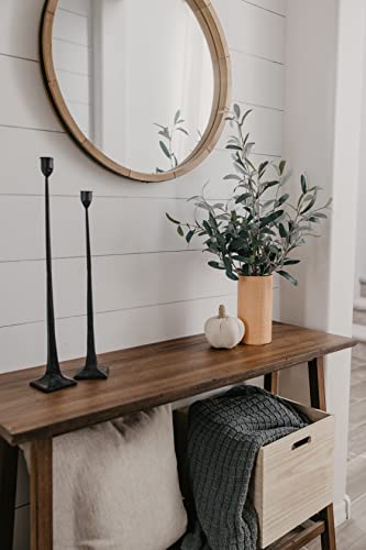 Apricot Terracotta Vase (8”) - Genuine Leather Modern Vases For Home Decor - Unique Vase For Shelf Decor Or Mantel Decorations - Light Orange Vase For Use As Boho Vase, Minimalist Vase, Or Nordic Vase #TOP5