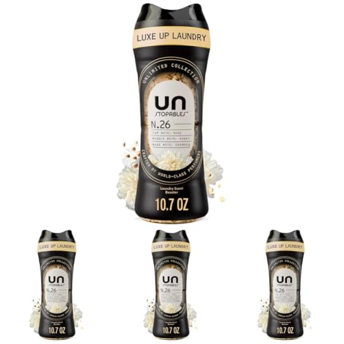 Downy Unstopables Unlimited Collection In-Wash Laundry Scent Booster Beads, No. 26, Fine Fragrance, Long-Lasting Fresh Scent Beads, 10.7 Ounce (Pack of 4) - image 1