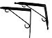 Shelf Brackets (Pr.) Large - Hand Made Wrought Iron