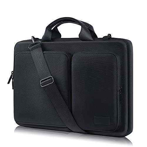 SINNOK 15.6 Inch Laptop Bag, Waterproof Shock-Resistant Laptop Briefcase with Shoulder Strap, Laptop Case Cover Compatible with 15.6 Inch MacBook Pro, Dell XPS, Surface