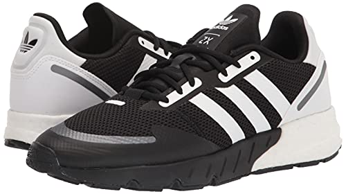 Image of adidas Originals Men's Zx 1k Boost Sneaker, Black /White /Black Silver Metallic, 13