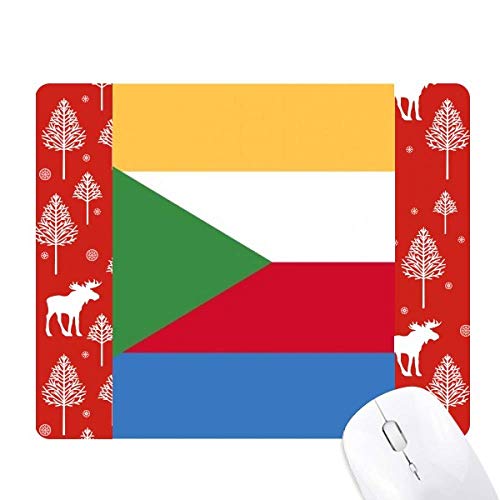 Drapeau national Comores tapis de souris motif Noël sous la souris woods forêt
