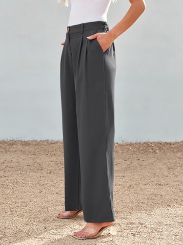Image of LILLUSORY Womens Wide Leg Dress Work Flowy Pants Business Casual Outfits | 2026 Trousers, Dressy Slacks, High Waisted Palazzo, Professional Office Interview Clothes, Travel Wear