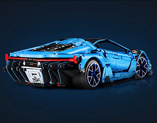 CaDA Italienisches Supercar, blau, 12-Zylinder, 3842 Teile (kompatibel mit Lego Technic), von MOC Desinger Thijs de Boer, C61041 Master, C61041W – Bild 6