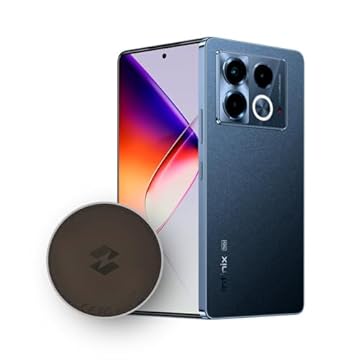 Smartphone Infinix Note 40 5G 12GB RAM 512GB AMOLED Dual Chip NFC 6,78” + Pad de Carregamento Sem Fio - Preto Obsidiana