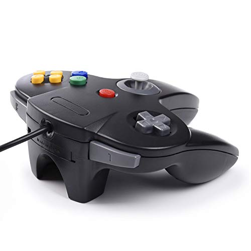 Controlador clássico N64, SAFFUN N64 com fio USB para PC, joystick, joystick de jogo com fio USB N64