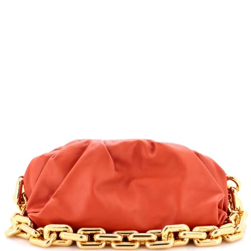 Pre-Loved The Chain Pouch Leather, Brown