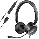 【Breite Kompatibilität】: USB und die 3,5mm Anschlussoptionen ermöglichen den Einsatz an einer Vielzahl von Geräten. Kompatibel mit Windows 2000/7/8/10 / XP / Vista, Mac OS X, iOS, Android, Telefon-Tablet.