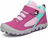 Mishansha Kinder Trekkingschuhe Mädchen Sportschuhe rutschfest Sneaker mit Schnellverschlüsse Camping Outdoor Wanderschuhe Violett 34