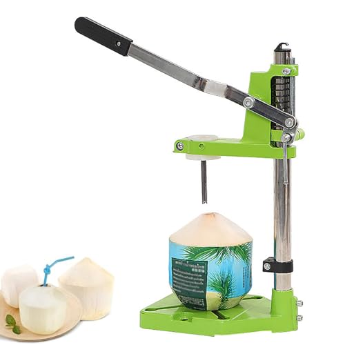 Commercial Coconut Opener for Young/Tender, Manual Coconut Hole Opening Machine, Hand Press Driller Coconut Opener Tool for Home Fruit Shop