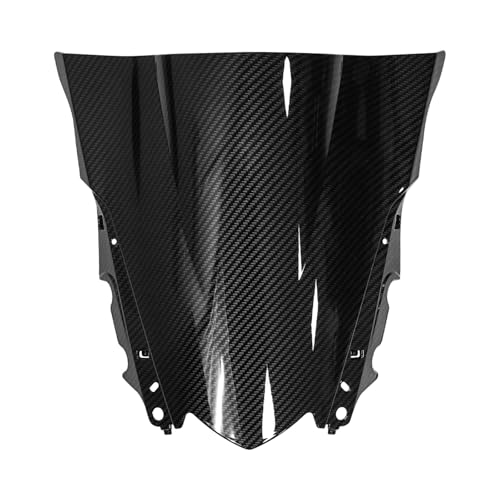 Déflecteur vent moto pare-brise carbone contre les turbulences sur Yamaha R3
