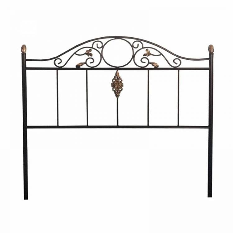 Cabecero de forja Modelo Trigueros, Hecho a Mano en Nuestros Talleres Andaluces. Disponible en Varias Medidas y Colores (para Cama de 180 cm, Negro con Pátina Oro)