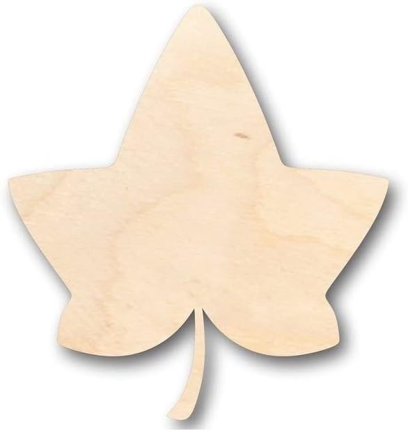 Unfinished Wood Ivy Leaf Shape Fall Craft up to 46" DIY 16" / 3/4"