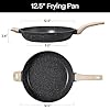 CAROTE 12.5 inch Nonstick Frying Pan Skillet,Non Stick Granite Fry Pan Egg Pan Omelet Pans, Stone Cookware Chef's Pan, PFOA Free,Induction Compatible #1
