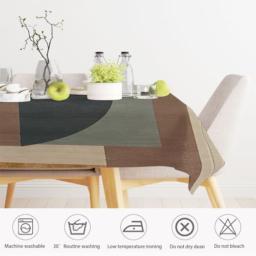 Nappe de table rectangulaire 140x140 cm lot de 2 design géométrie