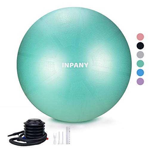 Inpany Exercise Ball(45-85cm) - Extra Thick Yoga Ball Chair, Anti-Burst Stability Ball Supports