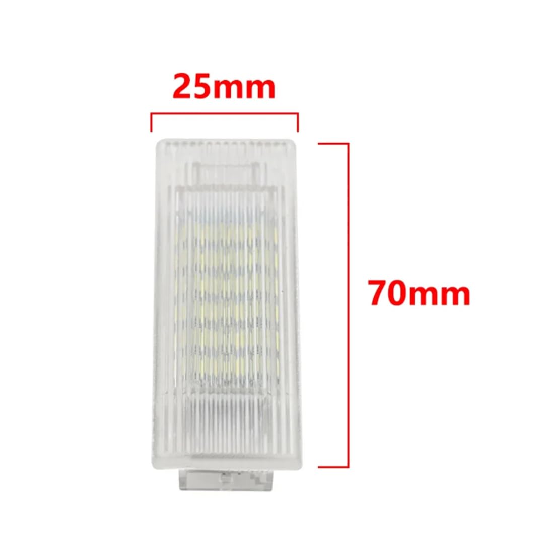 Oświetlenie Bagażnika dla BMW F20 F21 F30 F31 F32 F15 X1 X4 X5 X6 1/2/3/5/7 Series, 2 szt. lampek oświetlenia przestrzeni na nogi w bagażniku samochodu