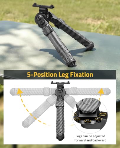 CVLIFE Bipod for M-Rail 30% Carbon Fiber Bipod 8-11 Inches - image 4