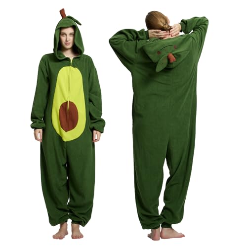 SLOTHOPOTAMUS Adult Onesie Pajamas Unisex Animal One Piece Cosplay Costume Halloween Homewear Sleepwear Green Avocado XL