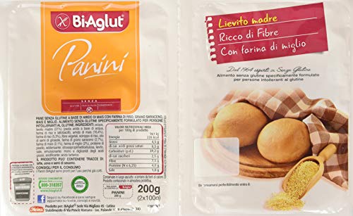 Bialut Panini, 4x50gr (6 Confezioni)