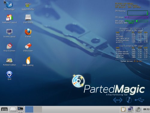 Parted Magic Partition and Backup Tool