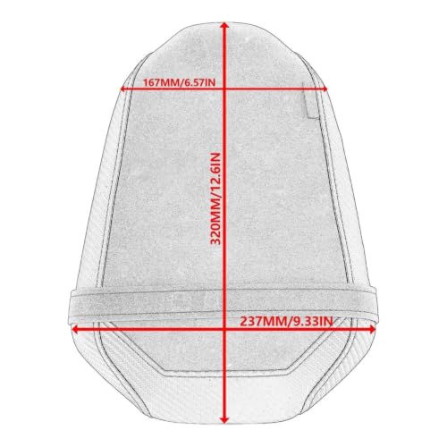 Coussin de siège arrière pour Yamaha MT 07 2025 passager gris