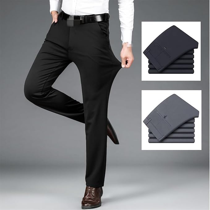 Orinbloom Mens Pants, TimelessFlex - Men's High Stretch Straight Fit Pants, Calormas Mens Pant4