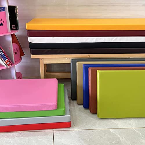 Cojín de banco de piel sintética premium y suave con elegante acabado impermeable 8