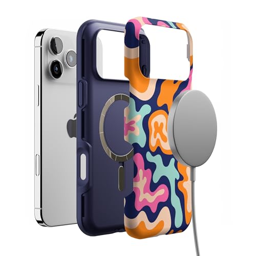 Casely iPhone 17 Pro Max Case | Midnight Color Splash | Abstract Retro | Bold Protective Design | Compatible with MagSafe by Casely - Image 4