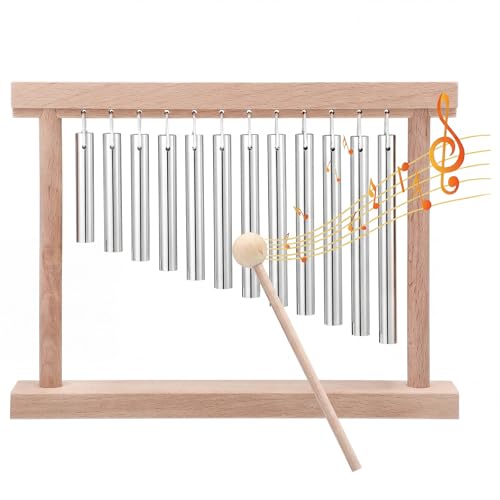 ElaraBerry Classroom Chime for Attention Wooden Desk Meditation Wind Chime