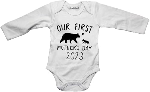 Our First Mother's Day 2023 - Baby Grow 12-18 months White Long Sleeve