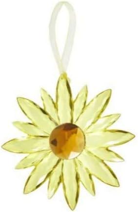 GanzCrystal Expressions Medium Sunflower Ornament