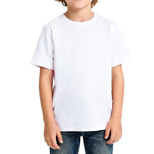 Image of Magic Park 6M-14Y Baby Short Long Sleeve Tee Tops Toddler T-Shirt Kids Solid Color Shirts Boys Girls Casual Blouse
