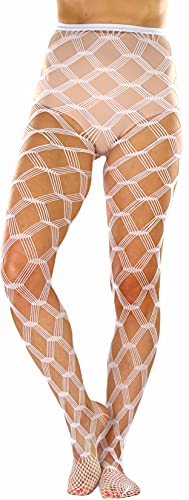 Image of ToBeInStyle Women's Large Mesh Fishnet Patterned Pantyhose Tights