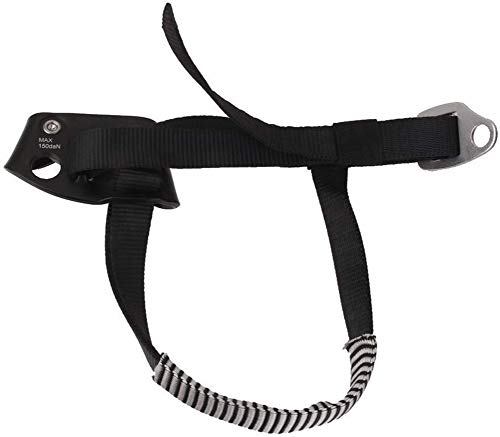 Newdoar Left Foot Ascender Riser Rock Climbing Tree Arborist Mountaineering Rappelling Quick Step Equipment Ce Certified Climbing Device For 8~13Mm Rope(Left Black) #TOP4