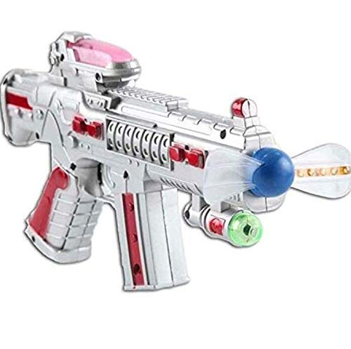 RKZ® Battery Operated Musical, Lighting Toy Gun for Kids with Moving Fan - Kids Gun Toys for Boys/Girls - Multi Color