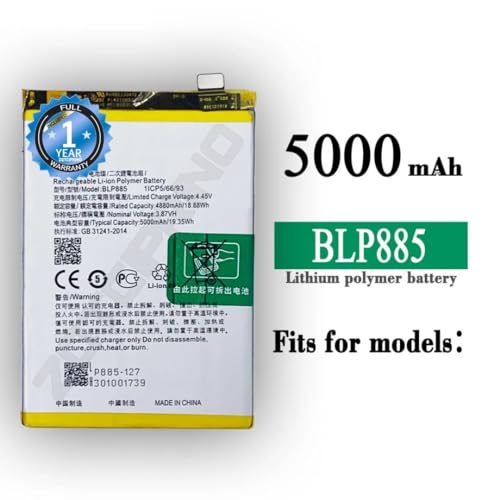 Image of Original BLP885 Battery for Oppo A76 CPH2375 Battery with 1 Year warrenty****(N199)