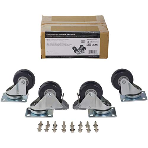 Roulettes pour rack serveur pivotantes 200kg StarTech.com 4POSTCASTER